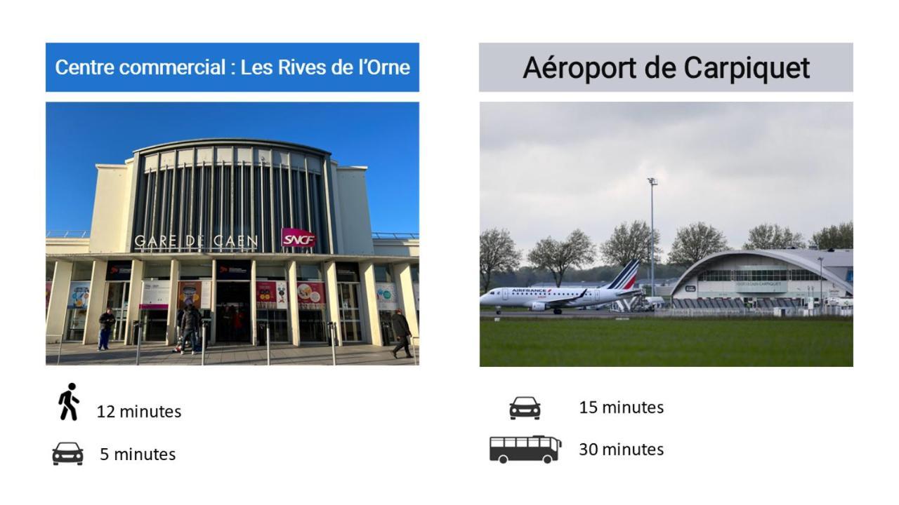 Cocon Cosy Et Verdoyant - Private Parking, Breakfast, Wifi, Netflix Caen Exteriör bild